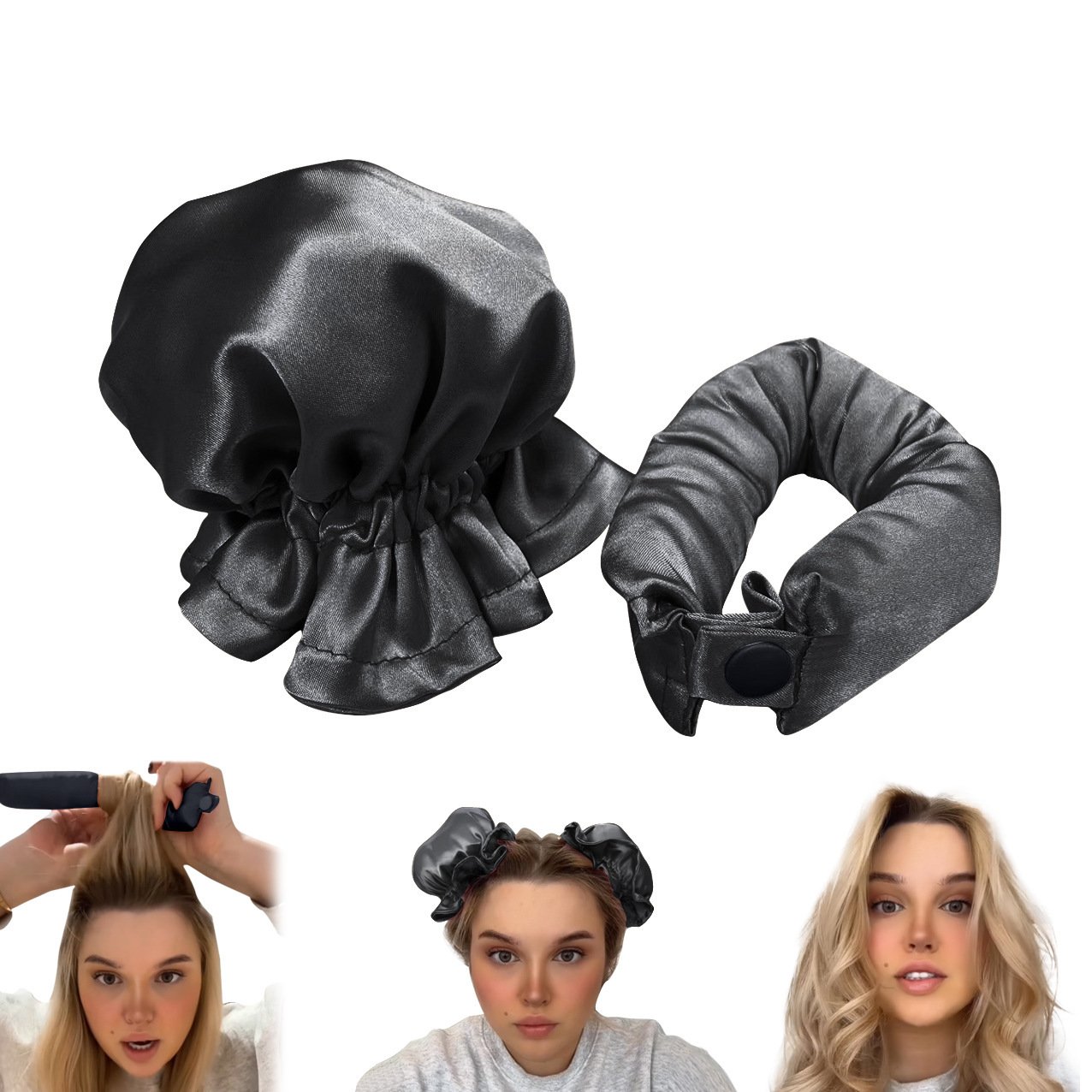 Satin Heatless Curling Set