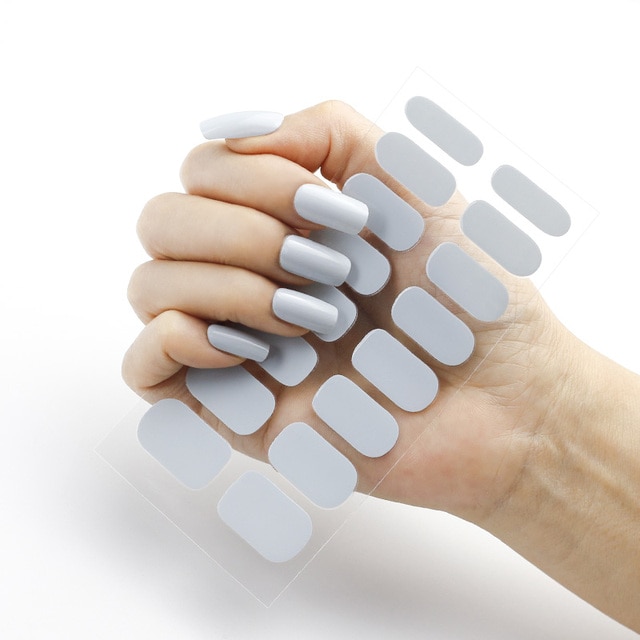 SEMICURED GEL NAIL STICKER KIT