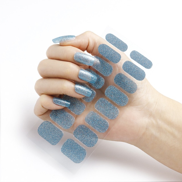 SEMICURED GEL NAIL STICKER KIT