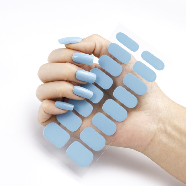 SEMICURED GEL NAIL STICKER KIT