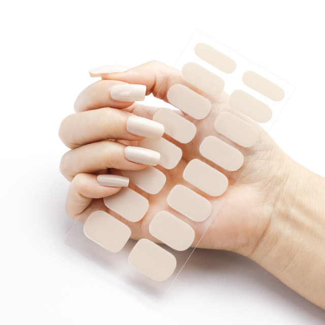 SEMICURED GEL NAIL STICKER KIT