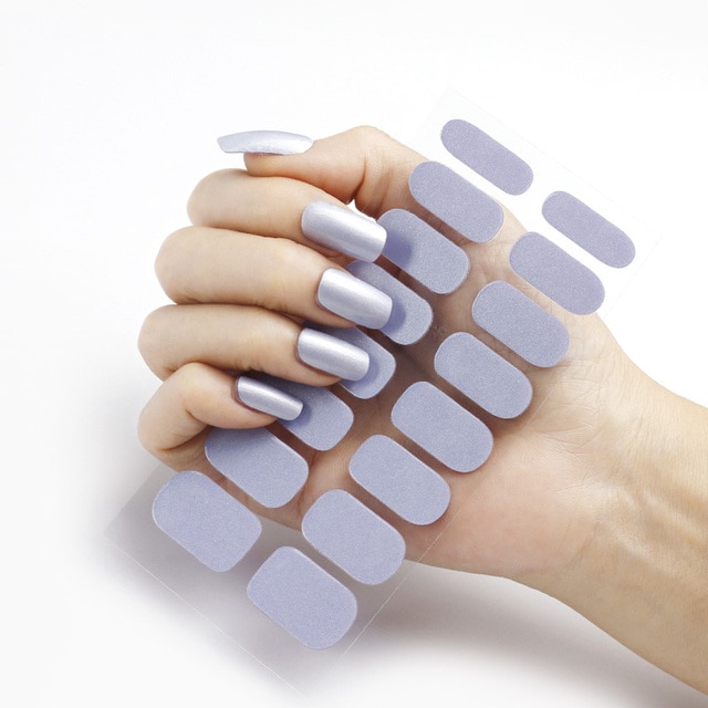 SEMICURED GEL NAIL STICKER KIT