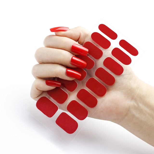 SEMICURED GEL NAIL STICKER KIT