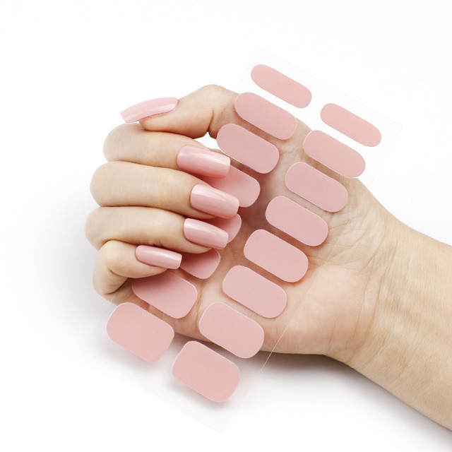 SEMICURED GEL NAIL STICKER KIT