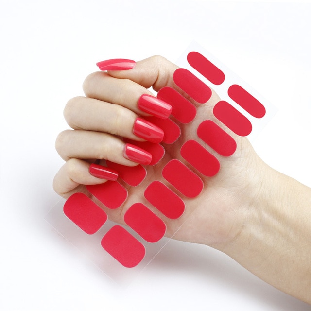 SEMICURED GEL NAIL STICKER KIT