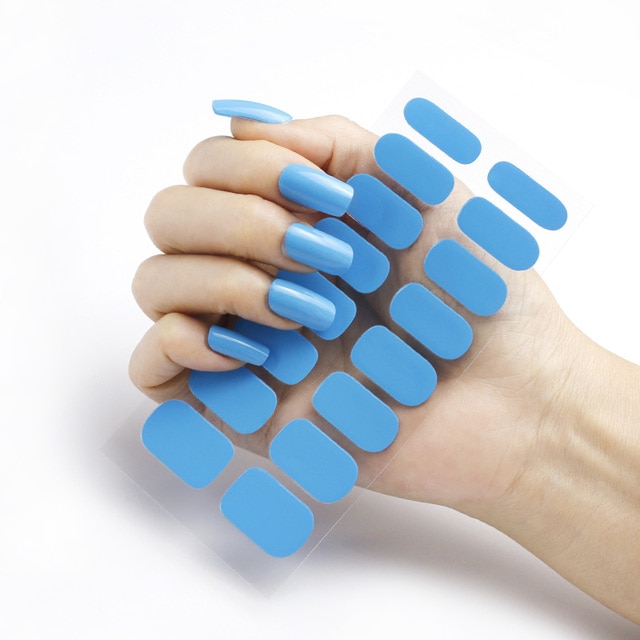 SEMICURED GEL NAIL STICKER KIT