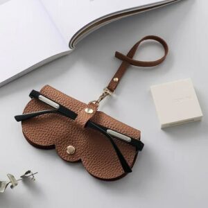 Soft Leather Sunglasses Bag