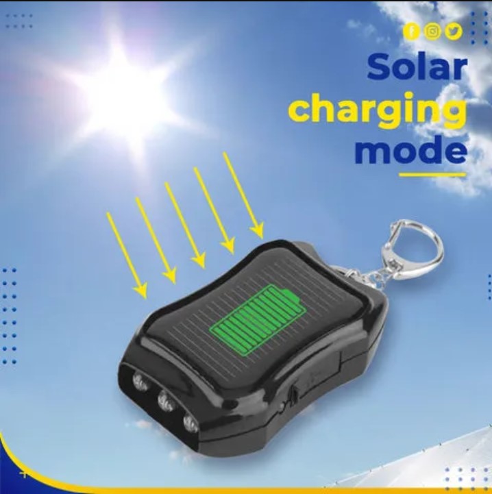 Solar Power Bank Keychain