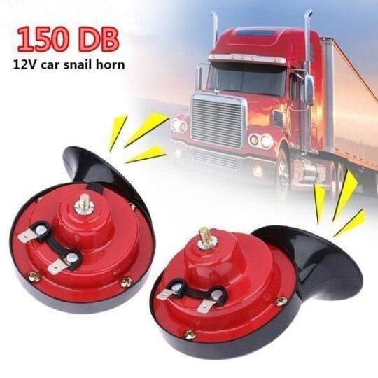 souvanirs Super Loud Train Snail Horn for Trucks, Cars, Motorcycle