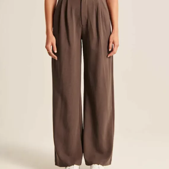 Summer 2023 Icy Tailored Crepe Wide-Leg Pants