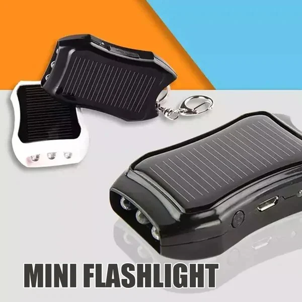 Summer Hot Sale - 1200mAH Portable Outdoor Waterproof Solar Power Bank Keychain