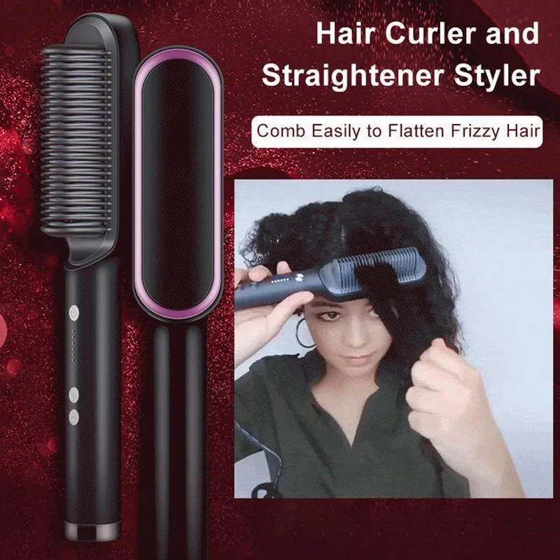 Summer Sale 60% OFF - New Hair Straightener Brush