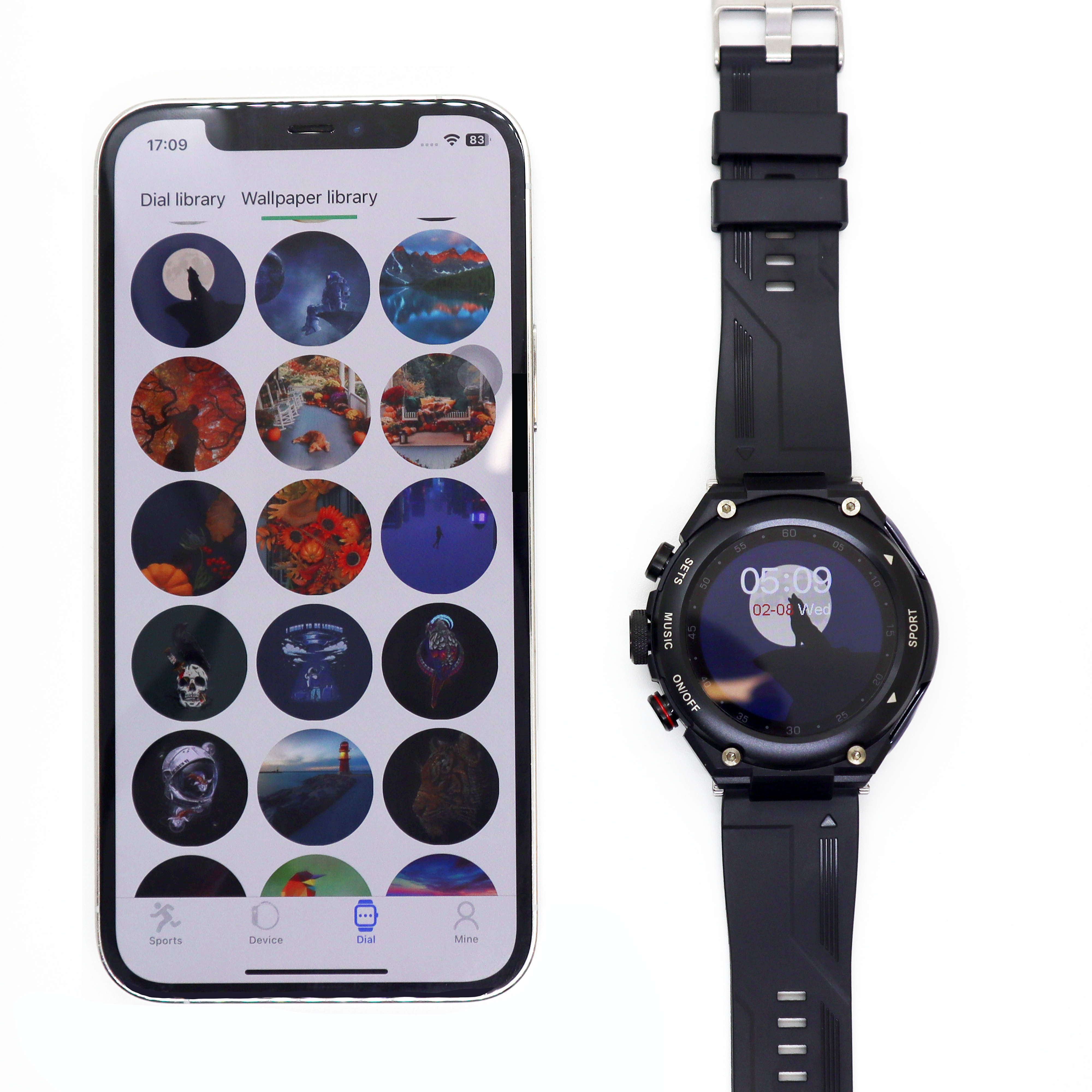 The Cuthwulf V2 - All-in-One Smart Watch With Bluetooth Earbuds