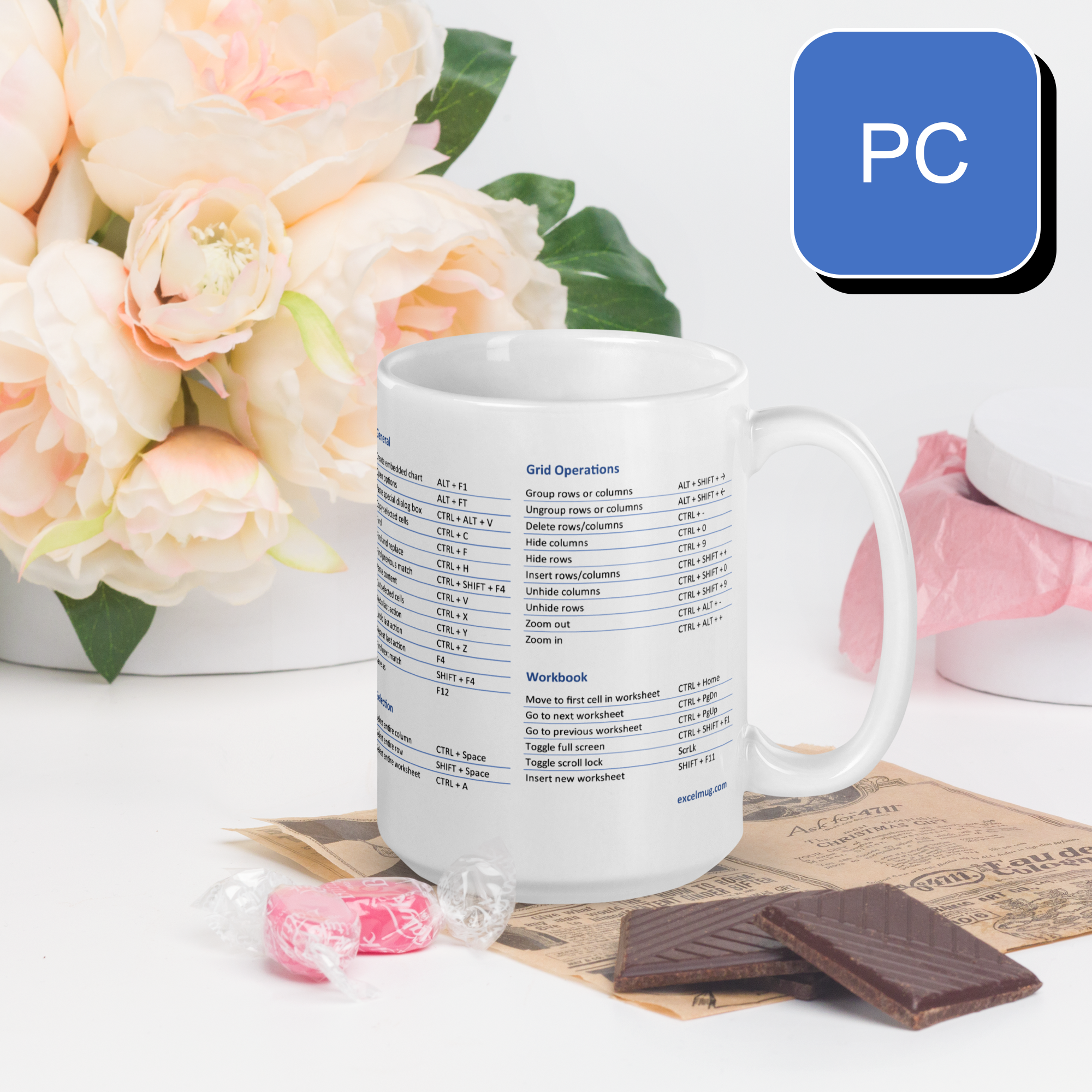 The Excel Super Shortcuts Mug (for PC)