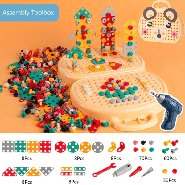 ToolTots 3D Electric Drill Kit for Kids