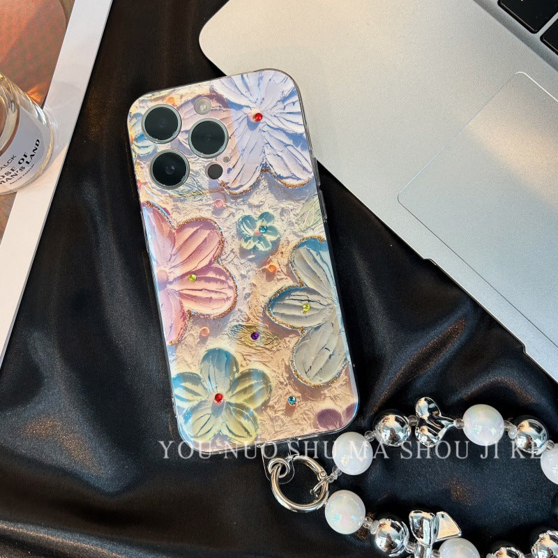 Vintage Oil Painting Flower iPhone Case