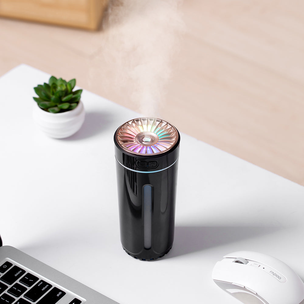 Cars Voom Wireless Air Humidifier - 800mAh USB Rechargeable | Silent Colorful Diffuser