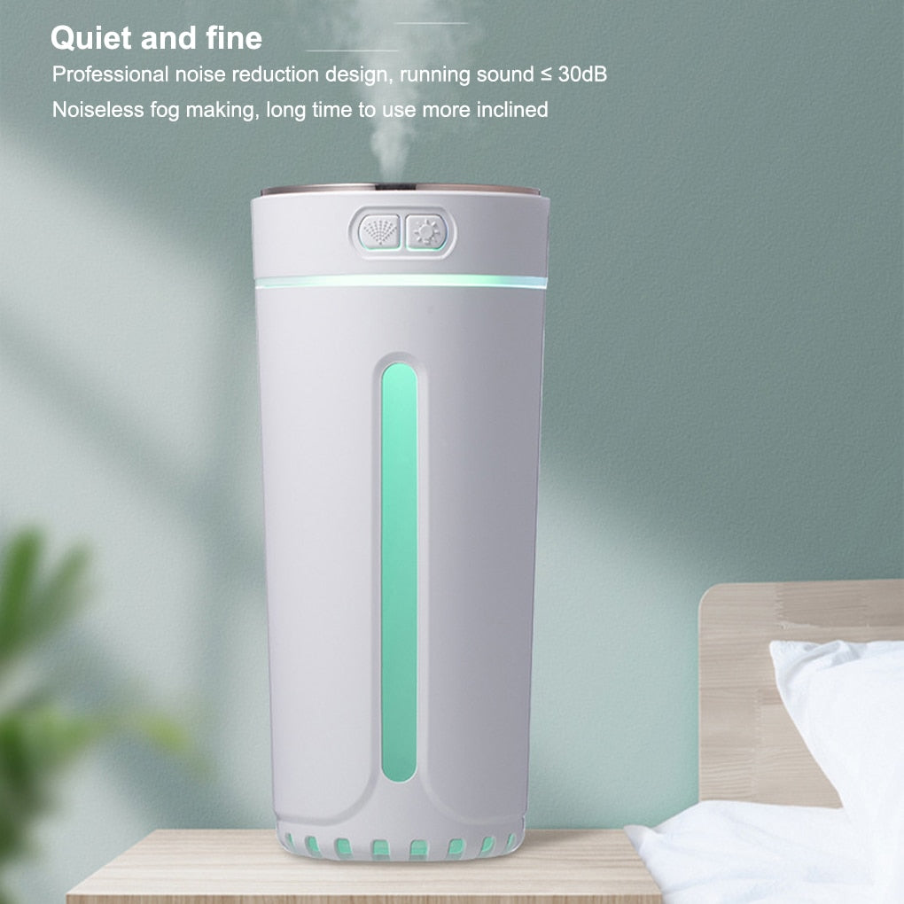 Cars Voom Wireless Air Humidifier - 800mAh USB Rechargeable | Silent Colorful Diffuser