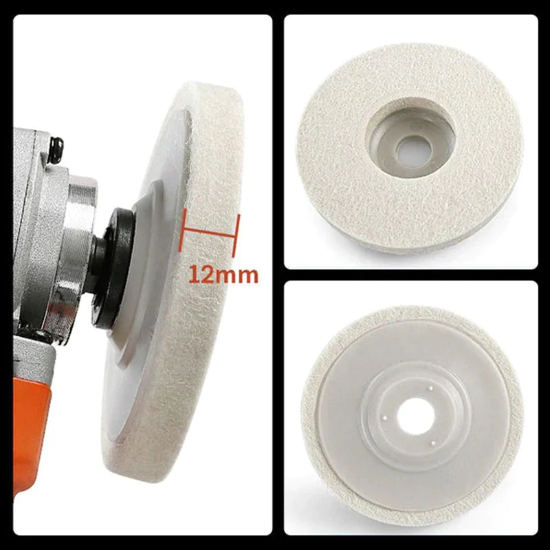 Elmyse Wool Felt Polishing Wheel Disc (5 PCS)