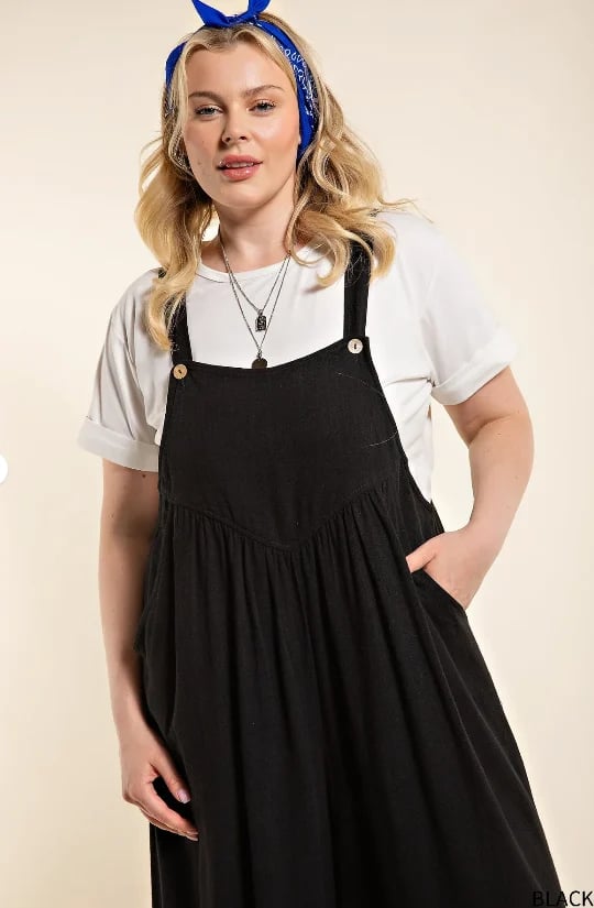 2023 Newest Plus Size Wide Leg Overalls Jumpsuit