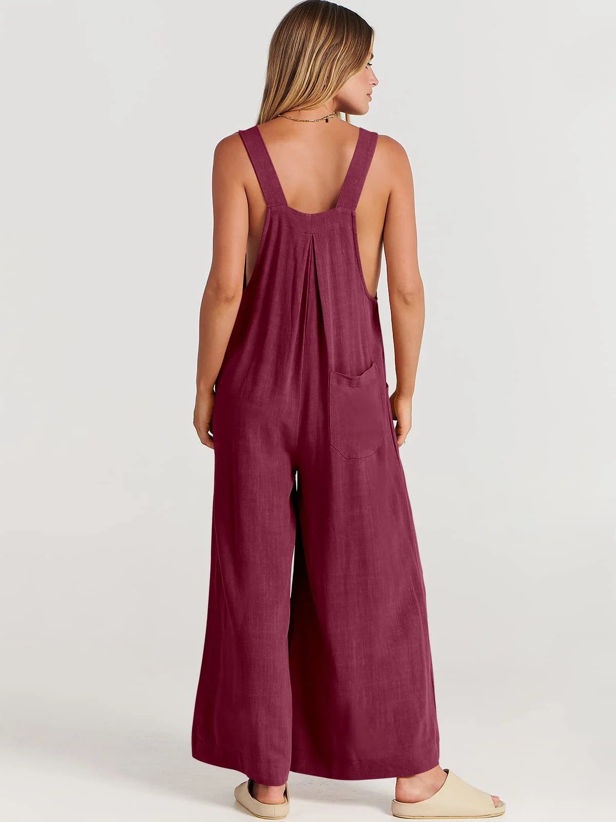 2023 Newest Plus Size Wide Leg Overalls Jumpsuit