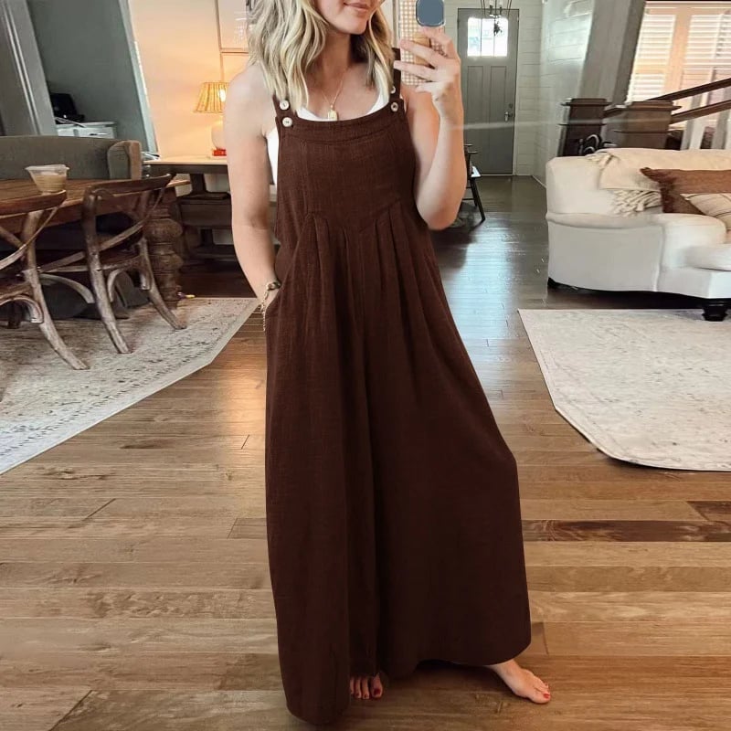 2023 Newest Plus Size Wide Leg Overalls Jumpsuit