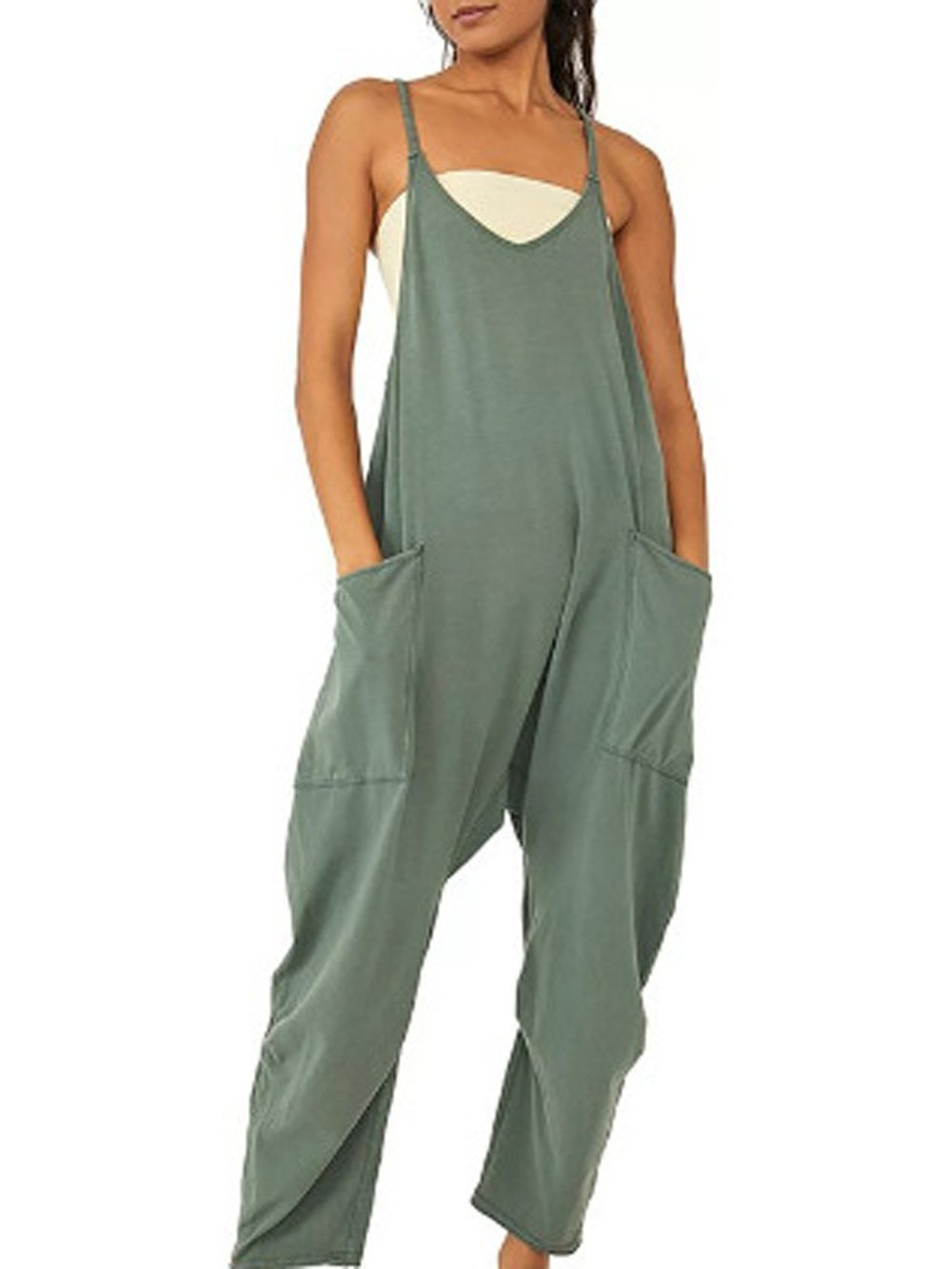 LAST DAY 70% OFF – Wide Leg Jumpsuit With Pockets