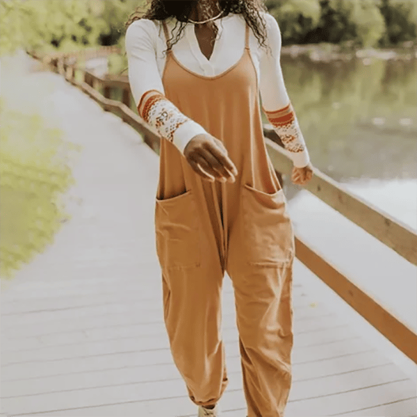 LAST DAY 70% OFF – Wide Leg Jumpsuit With Pockets