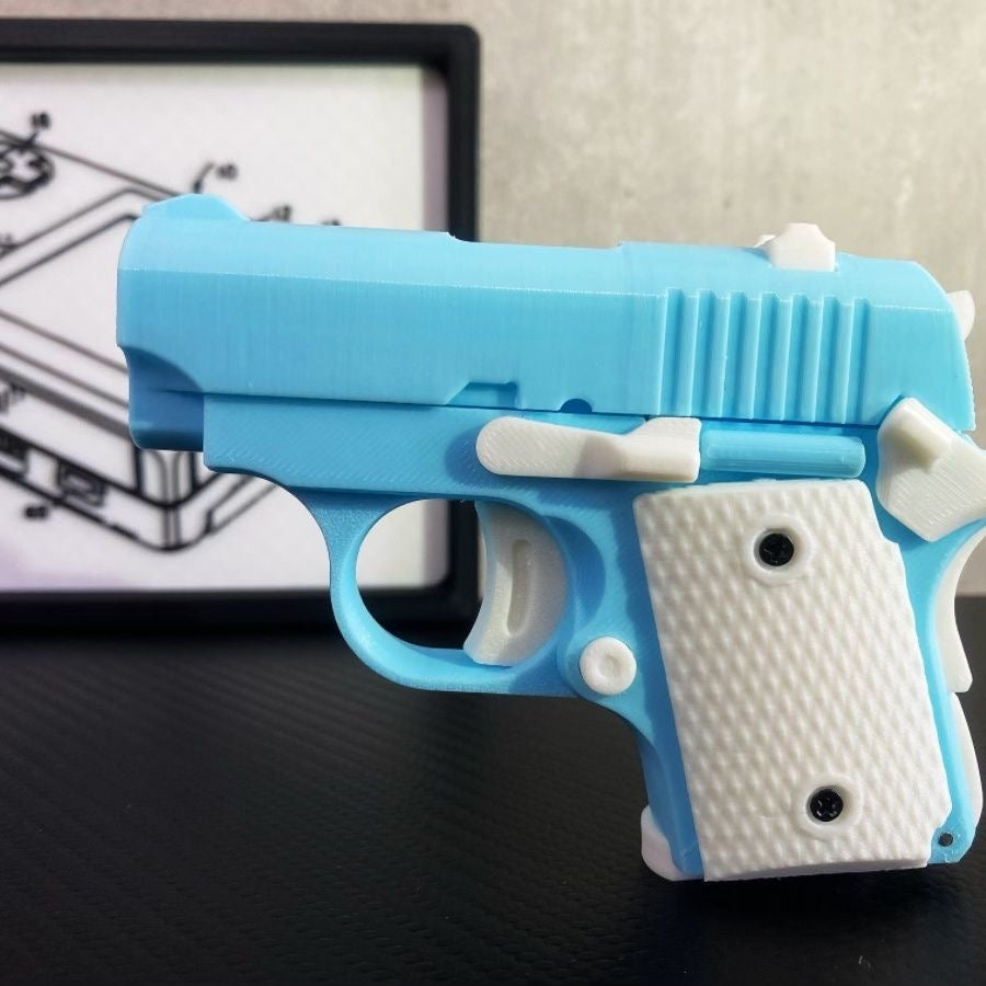 3D Printed Baby Mini M1911 Gravity Cub Jumping Small Knife Fidgets