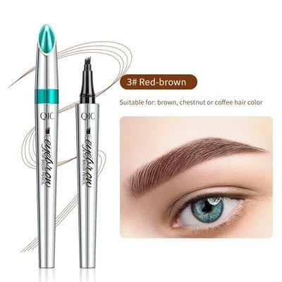 3D Waterproof Microblading Eyebrow Pen 4 Fork Tip Tattoo Pencil (BUY 1 GET 1 FREE)