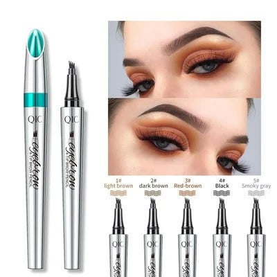 3D Waterproof Microblading Eyebrow Pen 4 Fork Tip Tattoo Pencil (BUY 1 GET 1 FREE)