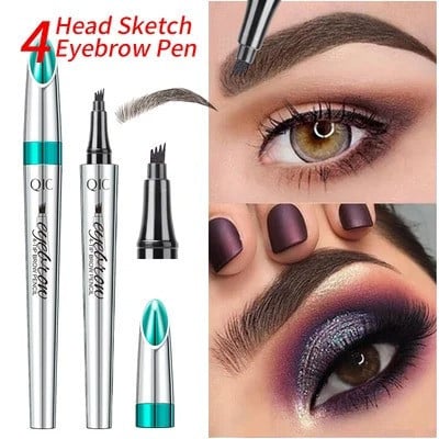 3D Waterproof Microblading Eyebrow Pen 4 Fork Tip Tattoo Pencil (BUY 1 GET 1 FREE)