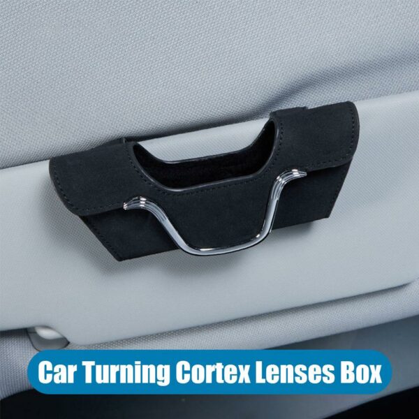 Car Multi-Functional High-Grade Leather Glasses Holder