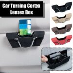 Car Multi-Functional High-Grade Leather Glasses Holder