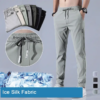 Acewonders Men's Ice Silk Quick-Dry Stretch Pants