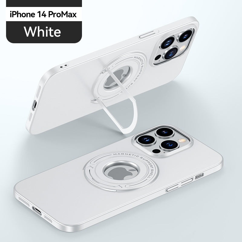 All-in-one bracket suitable for iPhone14Pro mobile phone case magsafe magnetic suction 13 metal lens protective cover