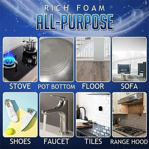 All Purpose Rinse Cleaning Foam - 2023 Spring CleanUp Must Have!