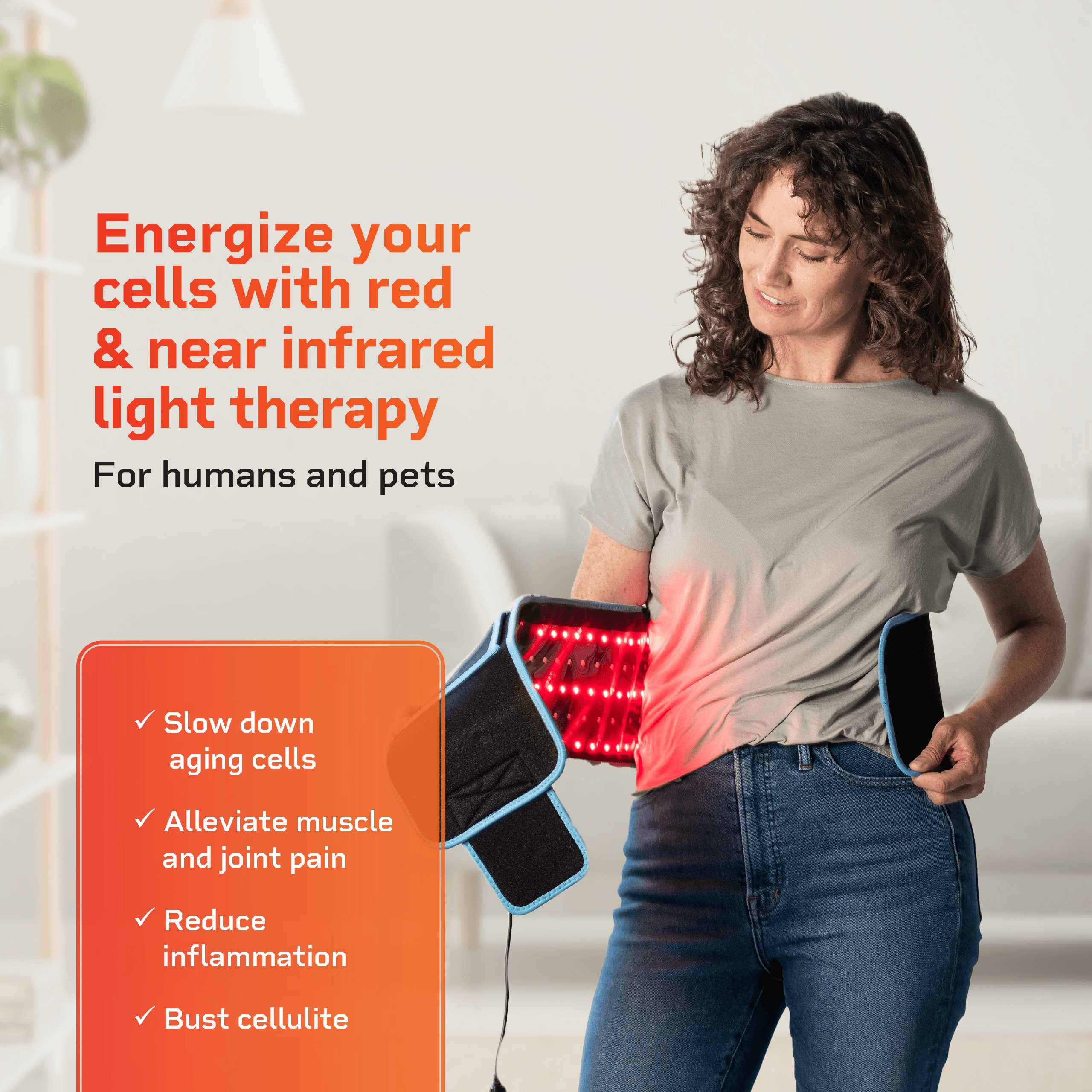 AllevaRed Light Therapy Belt