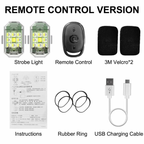 Anti-Collision Wireless Remote Control Flasher