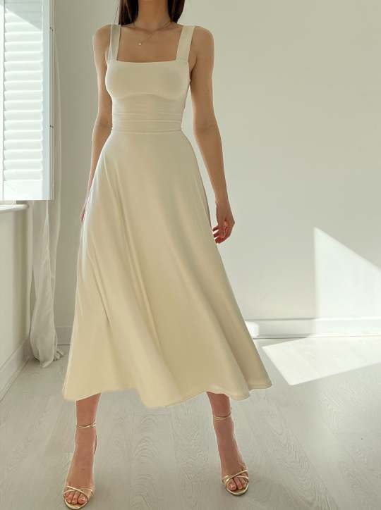 Audrey Midi Dress in Organic Bamboo