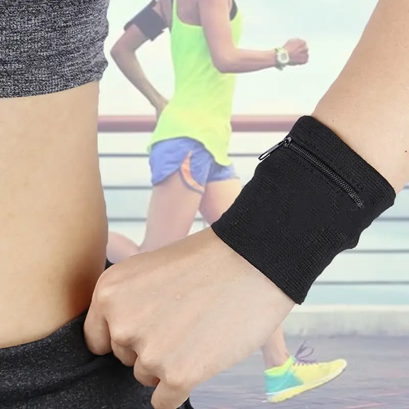 Breathable Wrist Wallet Pouch with Zipper for Running, Travel, Gym, and Cycling!