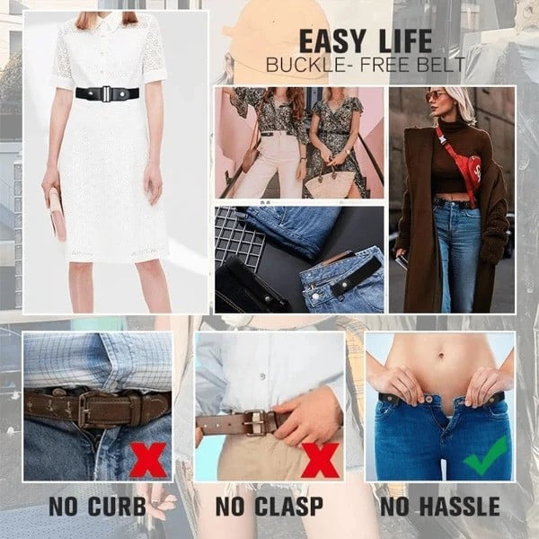 Buckle - Free Invisible Elastic Waist Belts