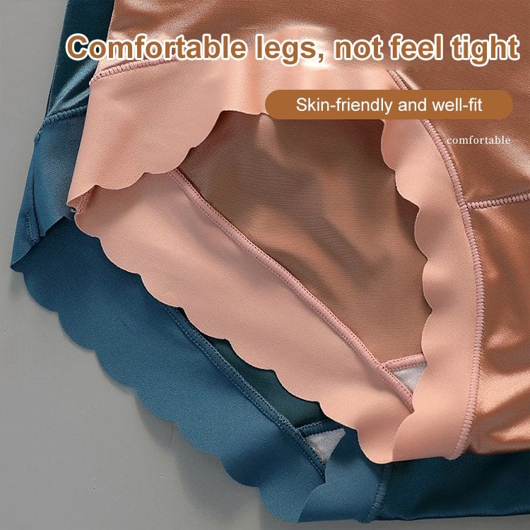 Buy 2 Get 1 Free-[Luxury Custom] Satin Ice Silk Seamless Shaping Briefs