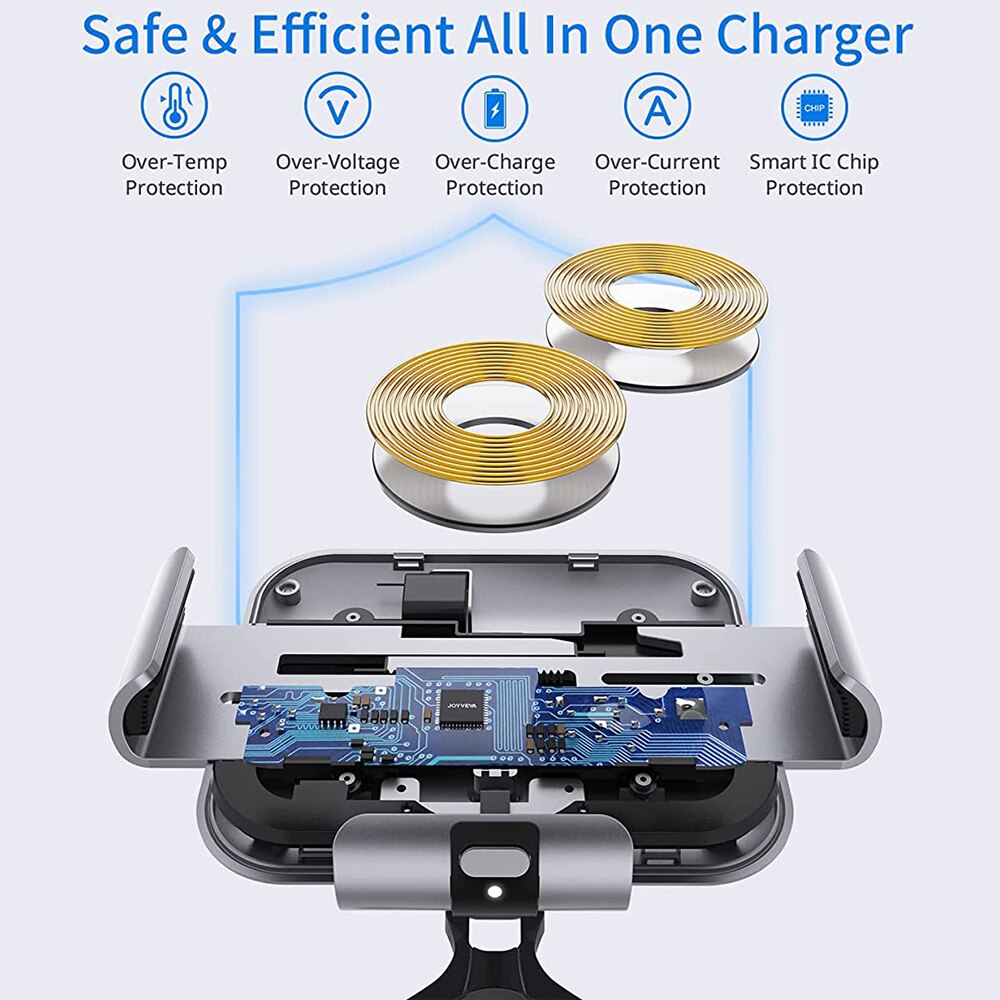 CAR WIRELESS FAST CHARGING AUTO CLAMPING MOUNT - Fold Series