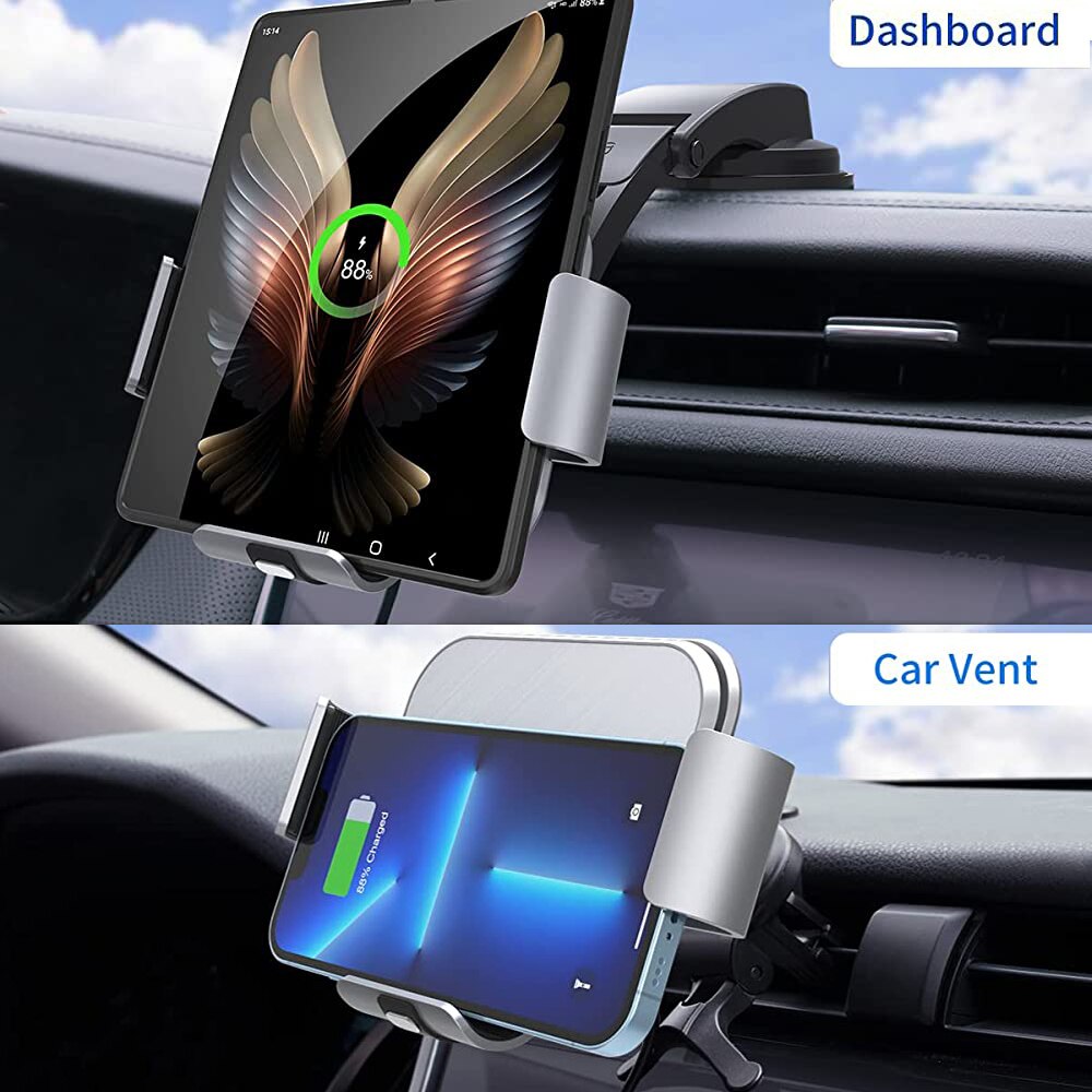 CAR WIRELESS FAST CHARGING AUTO CLAMPING MOUNT - Fold Series