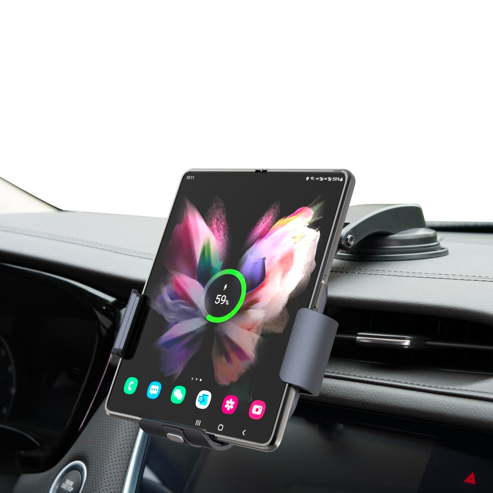 CAR WIRELESS FAST CHARGING AUTO CLAMPING MOUNT - Fold Series