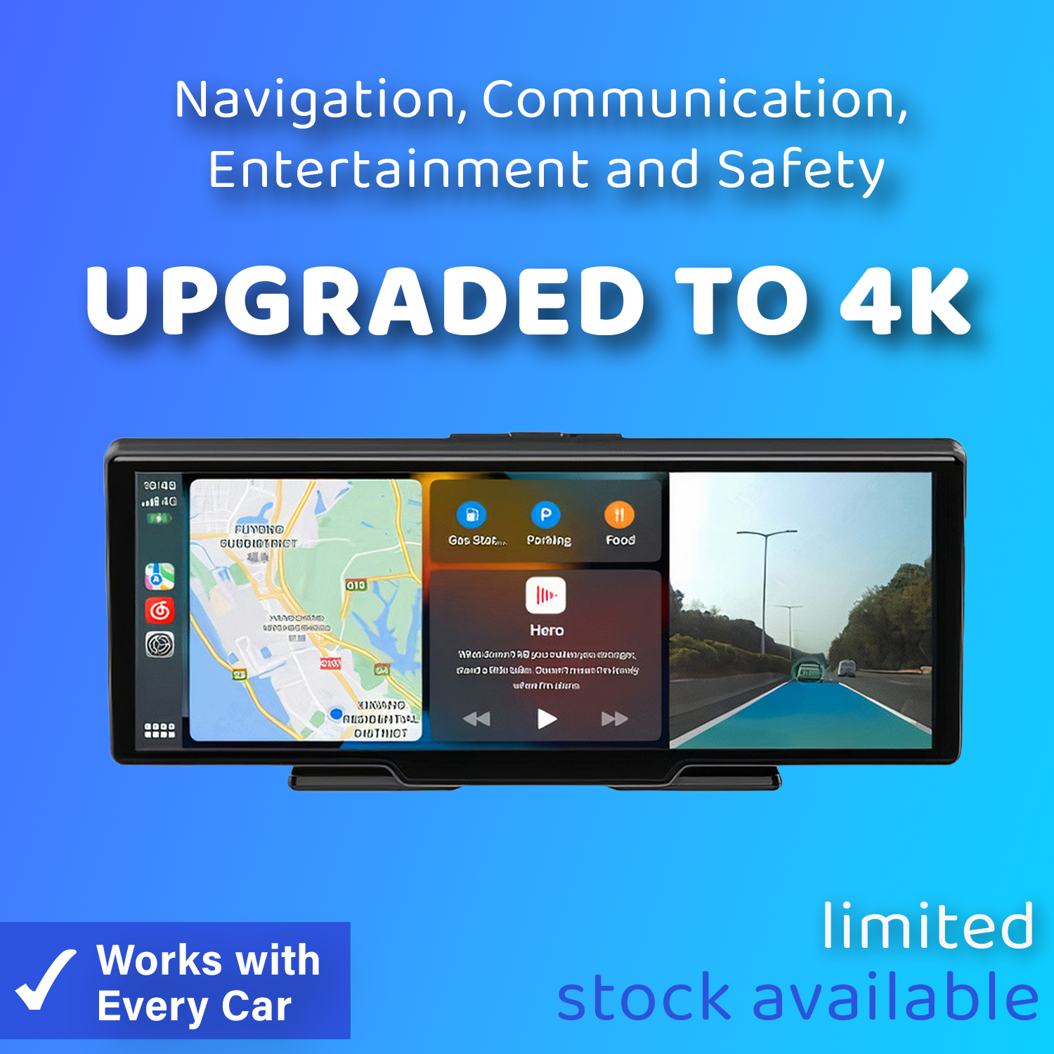 CarPlayBox 4K - Safety & Entertainment Together!