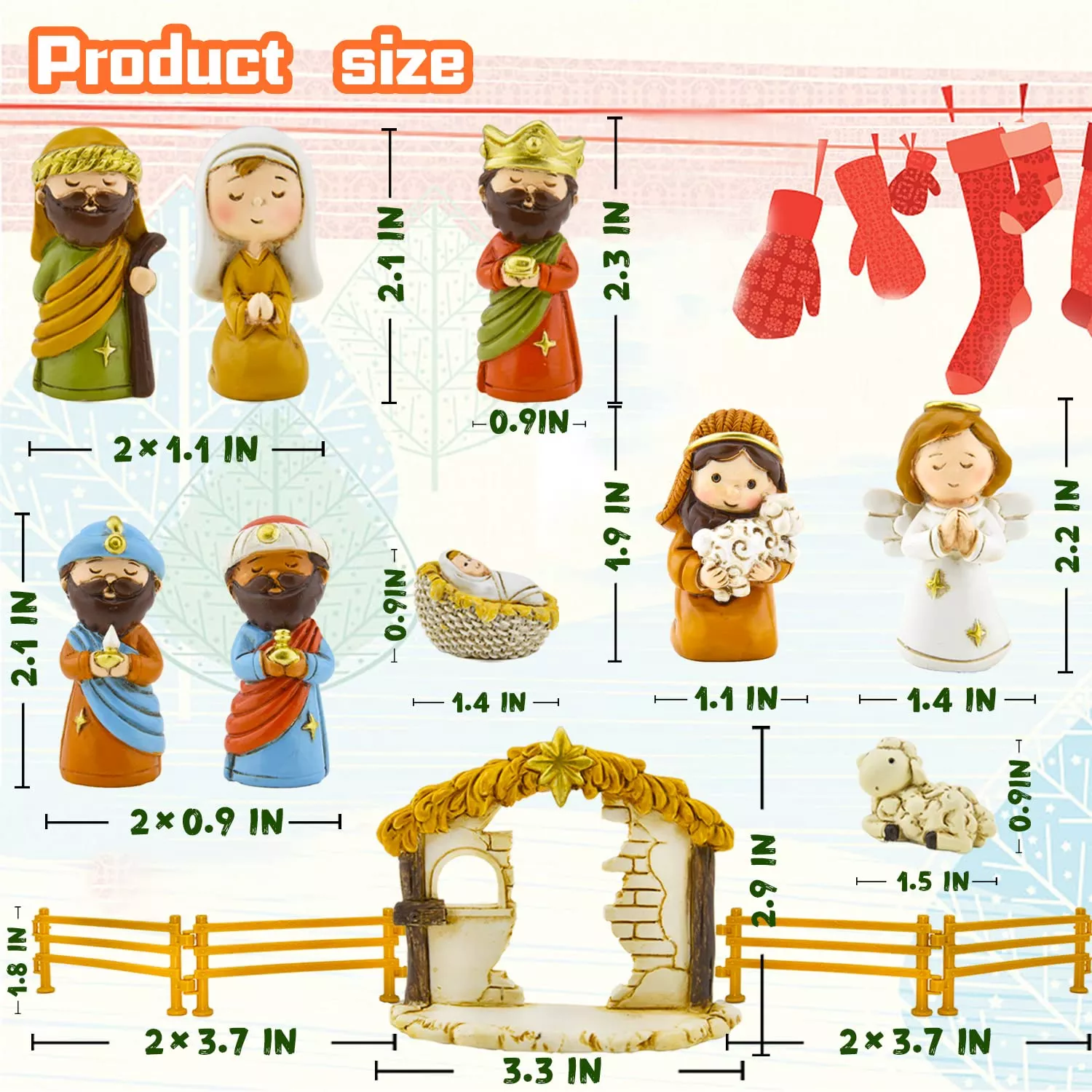 (Christmas Pre-Sale) Nativity Scene Advent Calendar Set