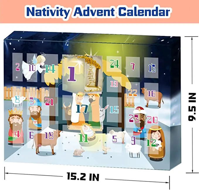 (Christmas Pre-Sale) Nativity Scene Advent Calendar Set