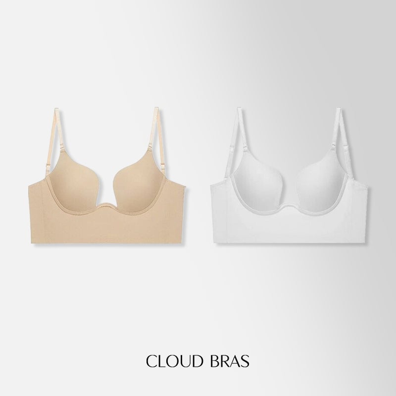 Cloud Bras Women is Backless Push - Up Plunge Bra with Convertible Clear Straps (BUY 1 GET 1 FREE)